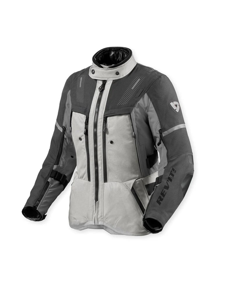 REV'IT! Sand 5 H2O Silver/Anthracite Womens Textile Jacket [42][INTERNAL]