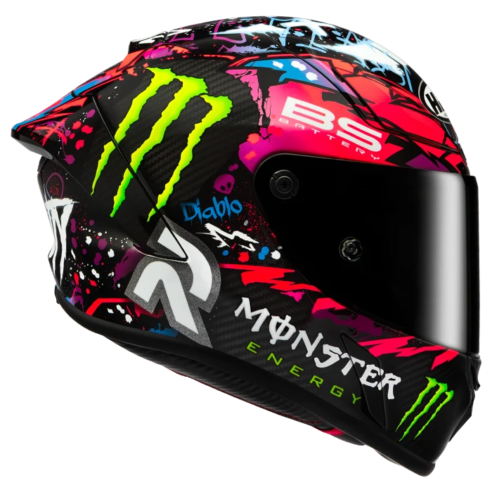 HJC RPHA 1 V2 Carbon Funky Diablo MC-8 Helmet