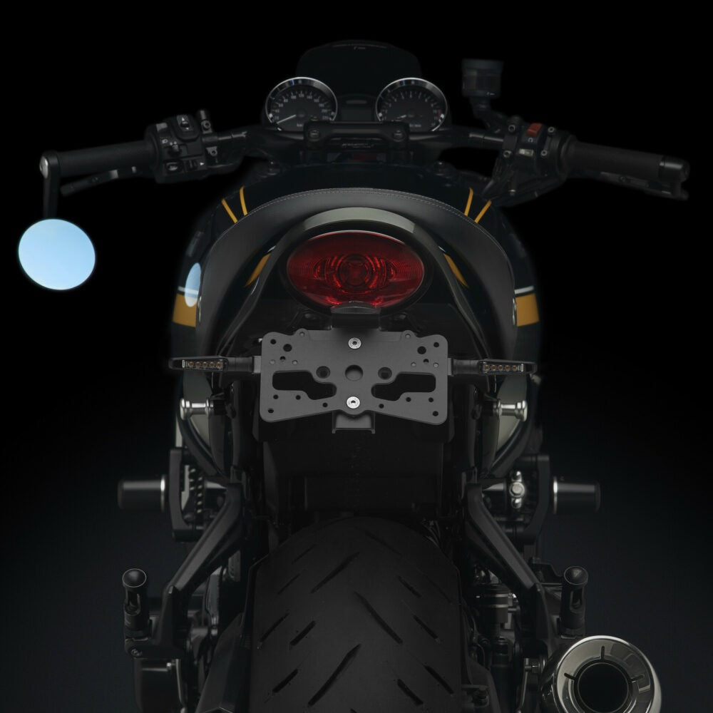 Rizoma Fox License Plate Support Kit Black for Kawasaki Z900RS/Z900RS Cafe