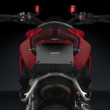 Rizoma Fox License Plate Support Kit Black for Ducati Panigale V4/Panigale V2/Streetfighter V2