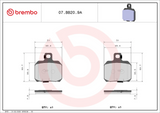 Brembo B-07BB209A Genuine (9A) Sintered Rear Brake Pad (07BB20.9A)