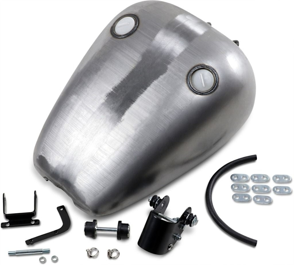 Drag Specialties DS-391272 Smooth Fat Bob Style 3.6 Gallon Fuel Tank for Harley-Davidson Sportster 82-03