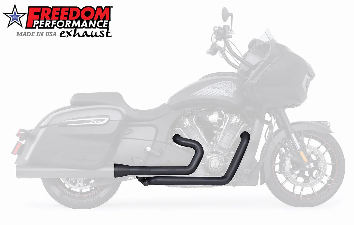 Freedom Performance FPE-IN00247 True Dual Headers Black for Indian Challenger 20-Up