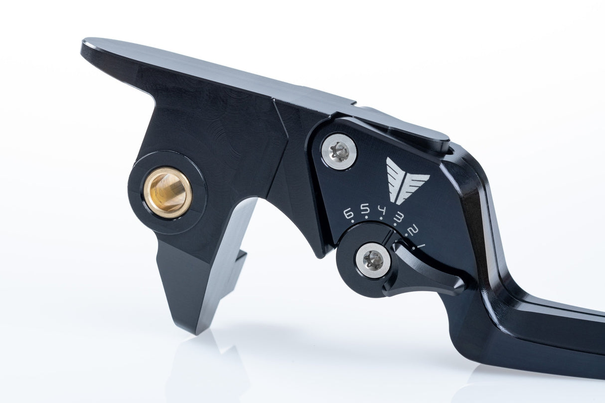 Muller Motorcycle AG MUL-150-30 Adjustable Levers Black for most Harley-Davidson Touring 21-24 w/Cable Clutch