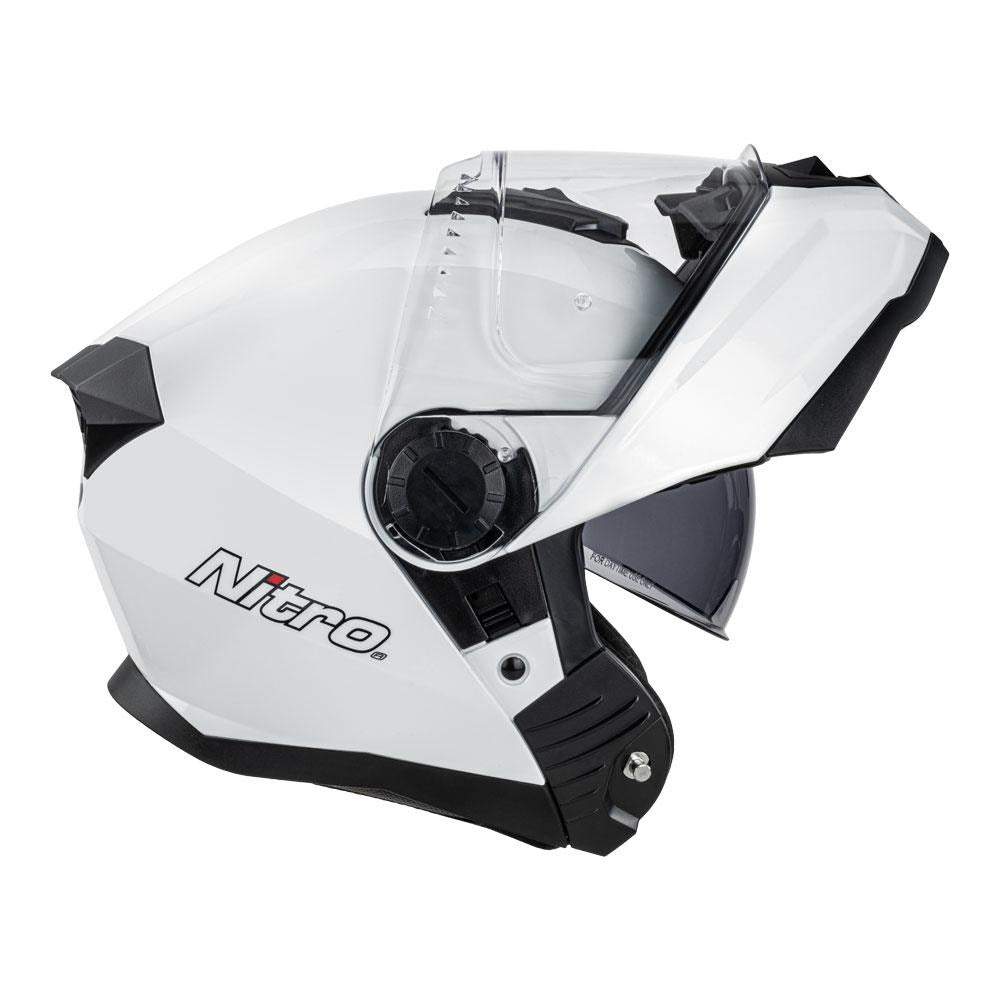 Nitro FA1650 DVS Gloss White Adventure Modular Helmet