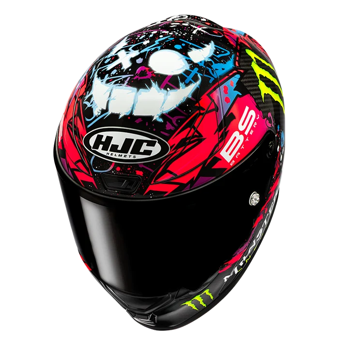HJC RPHA 1 V2 Carbon Funky Diablo MC-8 Helmet
