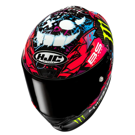 HJC RPHA 1 V2 Carbon Funky Diablo MC-8 Helmet