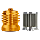 Figurati Designs FIG-FDP01-OILFIL-G Magnetic Reusable Oil Filter Gold for Harley-Davidson Milwaukee Eight 17-Up/Twin Cam 99-17/Evolution 84-99/Sportster 84-21