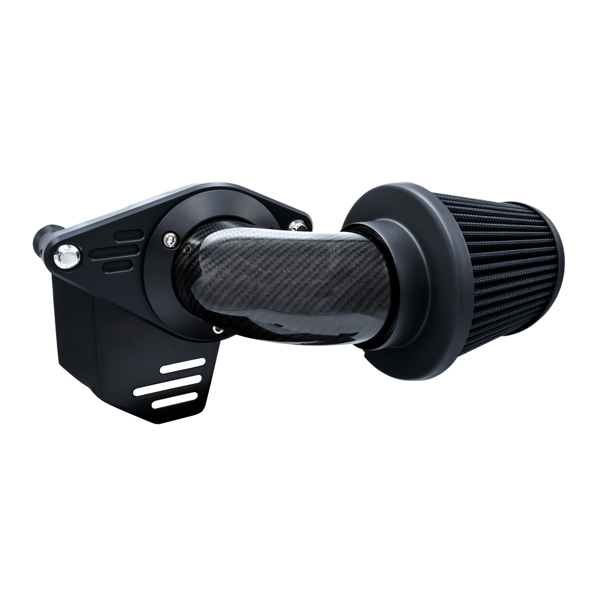 Vance & Hines VH-41109 90 Degree VO2 Falcon Air Cleaner Kit Weaved Carbon Fibre for Harley-Davidson CVO Touring 23-Up/Street Glide/Road Glide 24-Up/Touring/Softail 25-Up