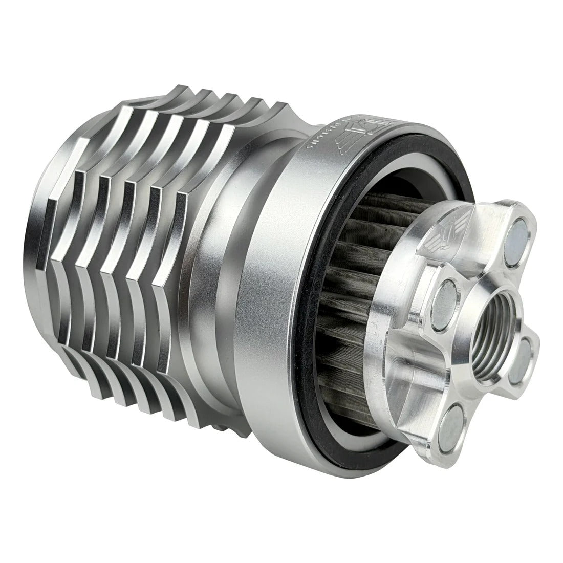 Figurati Designs FIG-FDP01-OILFIL-S Magnetic Reusable Oil Filter Silver for Harley-Davidson Milwaukee Eight 17-Up/Twin Cam 99-17/Evolution 84-99/Sportster 84-21