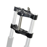 Kraus Motor Co KRA-ST-TT-12-B Wolf One Billet Bagger Bottom Triple Tree Clamp Black for Harley-Davidson Road Glide 15-23