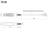 Rizoma R-TS130B Vision Turn Signals Black (Pair)
