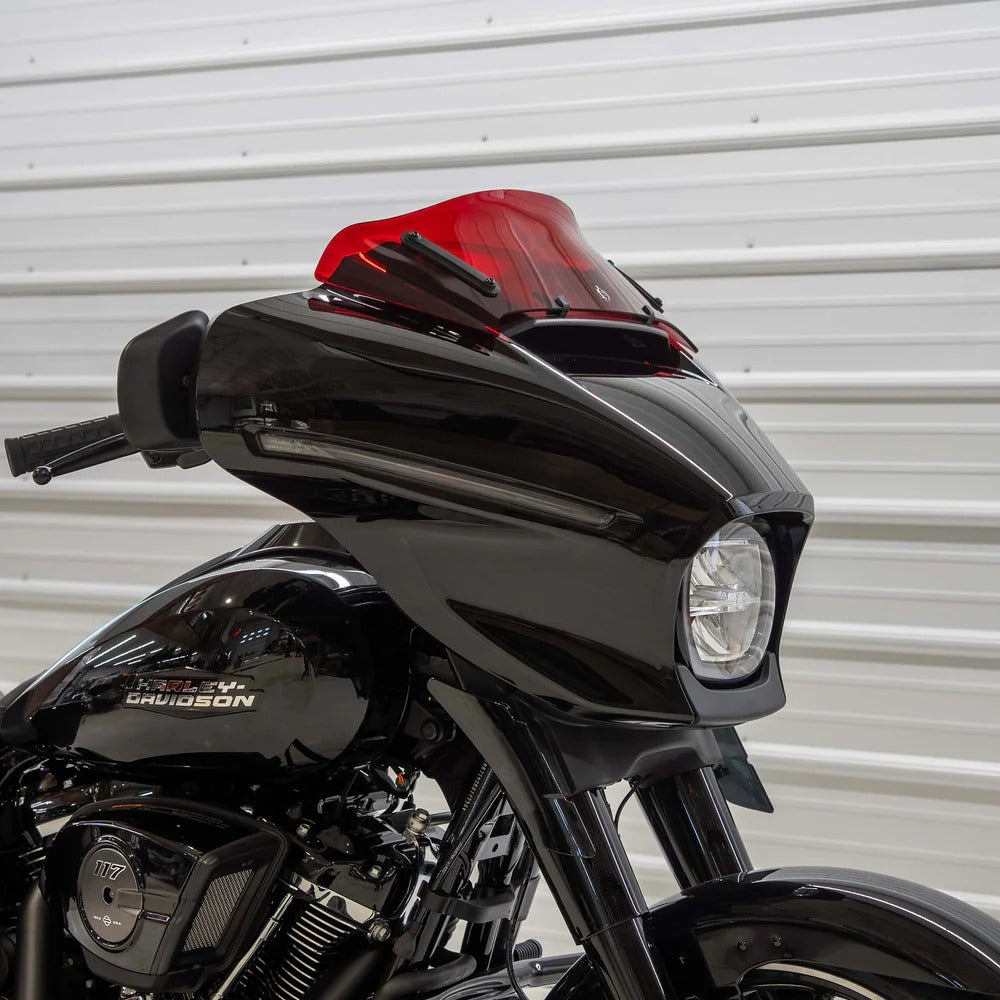 Klock Werks KKC-2310-0951 6.5" Flare Kolor Windshield Red for Harley-Davidson CVO Street Glide 23-Up/Street Glide 24-Up Models