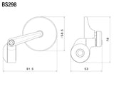 Rizoma R-BS298B O-Edge Bar End Mirror Black