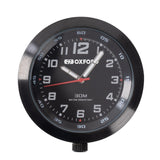 Oxford AnaClock Black Case & Black Face w/Bracket