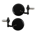 Oxford Bar End Mirrors Black (Pair)