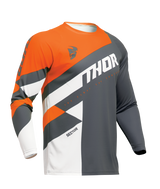 Thor 2025 Sector Checker Charcoal/Orange Jersey