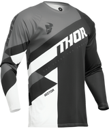 Thor 2025 Sector Checker Black/Grey Youth Jersey