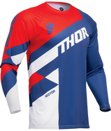 Thor 2025 Sector Checker Navy/Red Youth Jersey