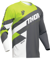 Thor 2025 Sector Checker Charcoal/Acid Youth Jersey