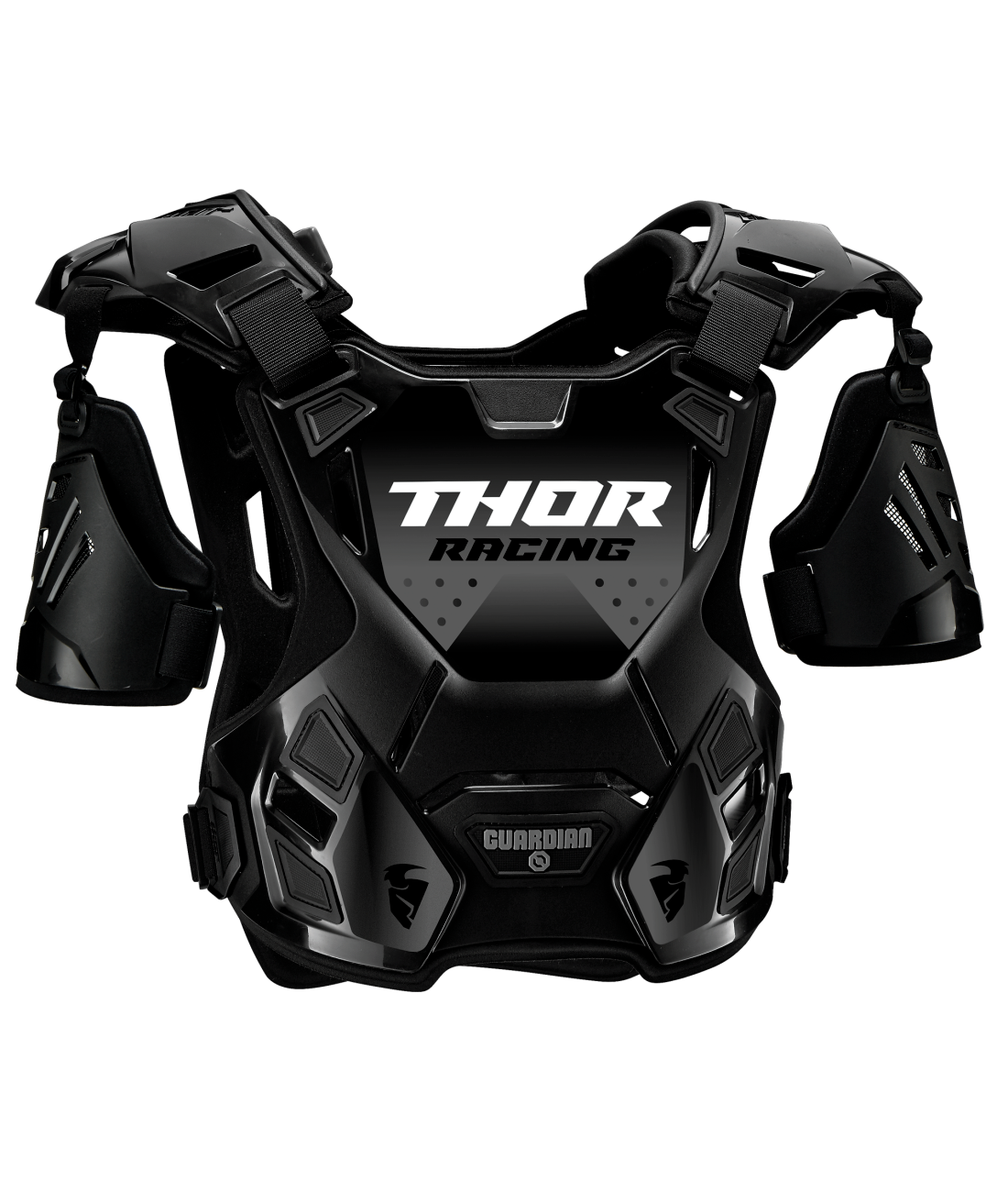 Thor 2025 Guardian MX Black Youth Chest Guard