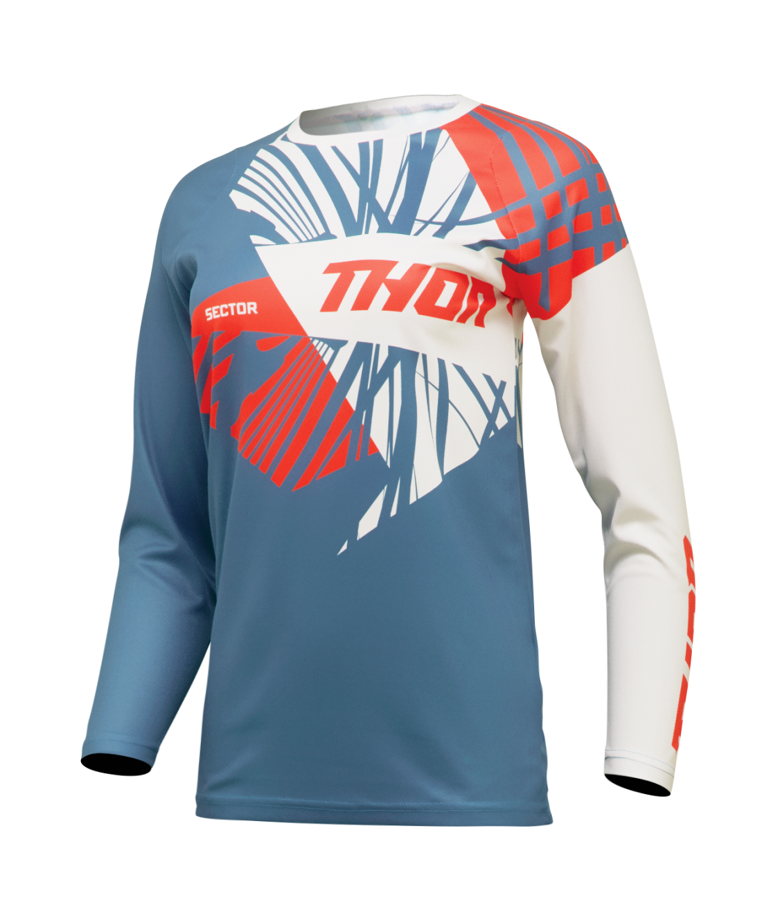 Thor 2025 Sector Split Blue Steel/Vintage White Womens Jersey