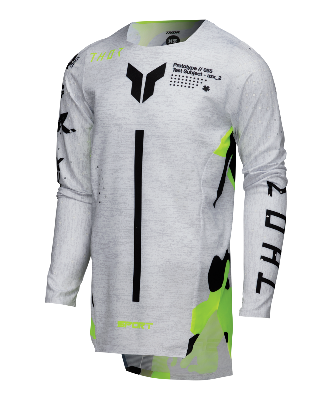 Thor 2025 Sportmode Riot White/Acid Youth Jersey