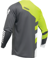 Thor 2025 Sector Checker Charcoal/Acid Youth Jersey