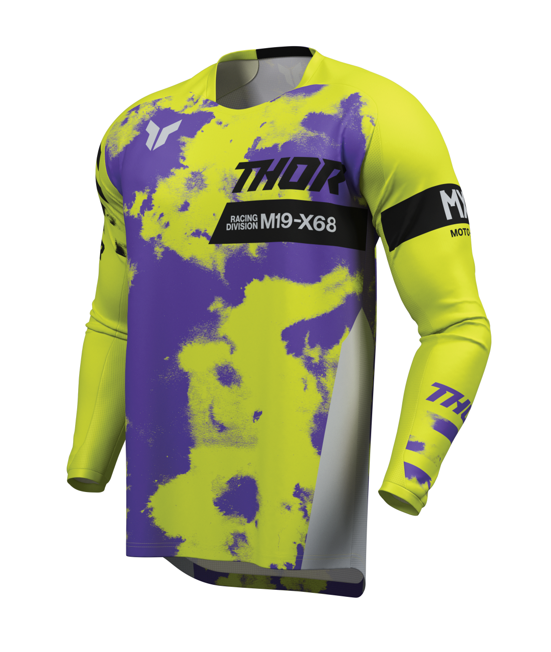 Thor 2026 Launchmode Bleach Grey/Acid Youth Jersey