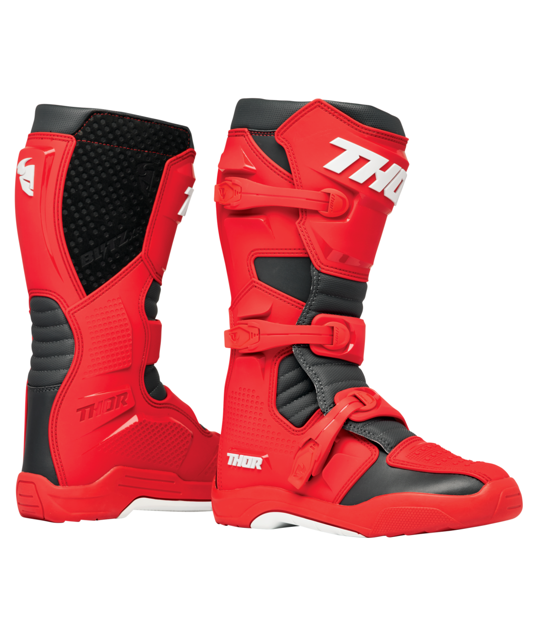 Thor 2026 Blitz XR Red/Charcoal Boots
