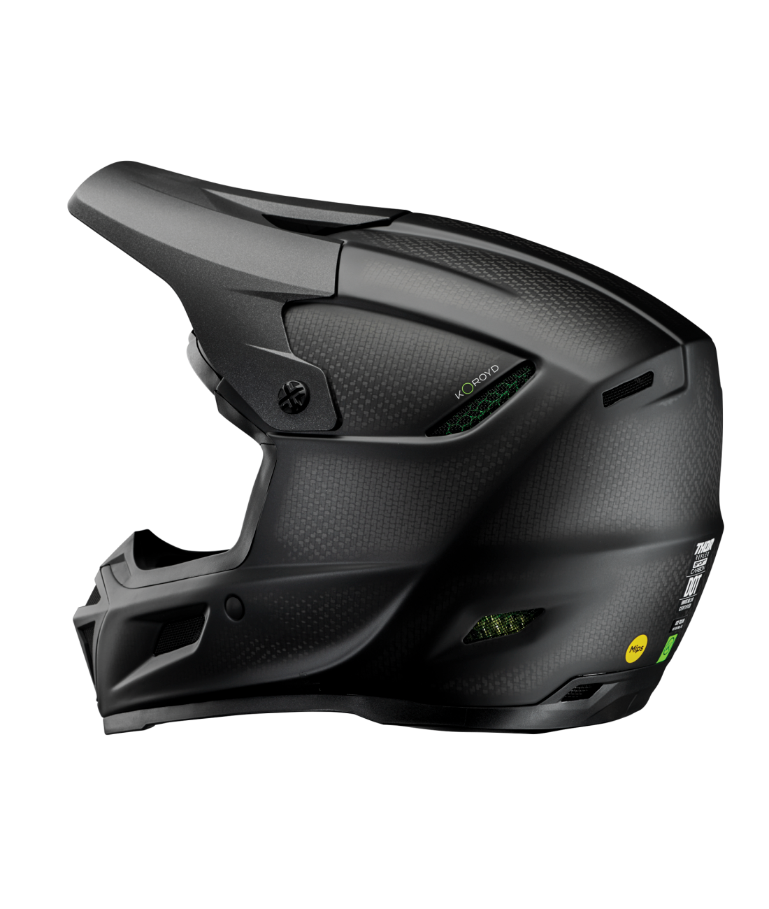 Thor 2026 Reflex Sport Carbon Stealth Matte Black/Carbon Helmet