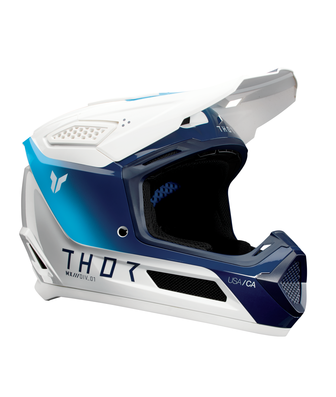 Thor 2025 Fleet Storm Gloss White/Navy Helmet