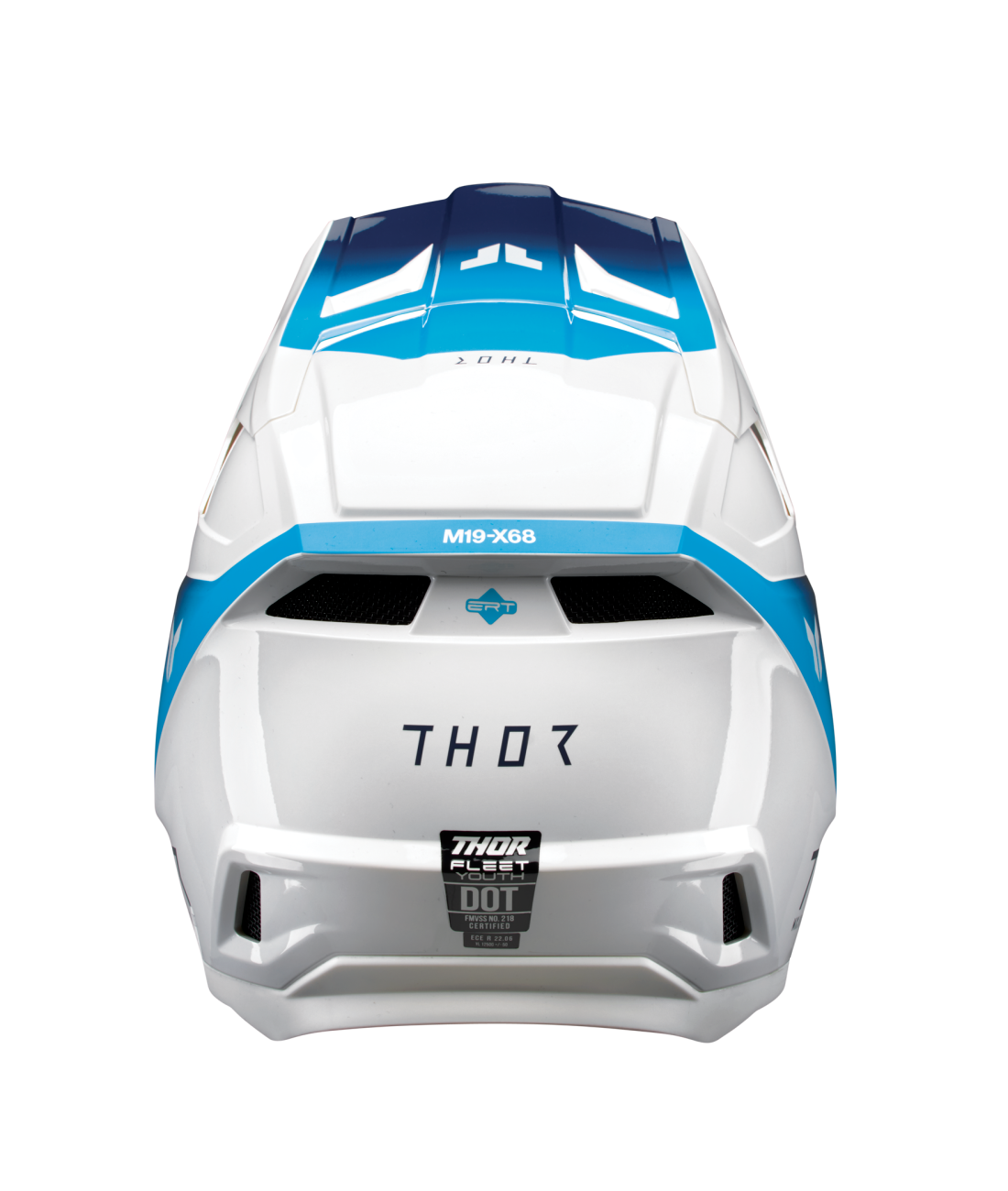 Thor 2026 Fleet Storm Gloss White/Navy Youth Helmet