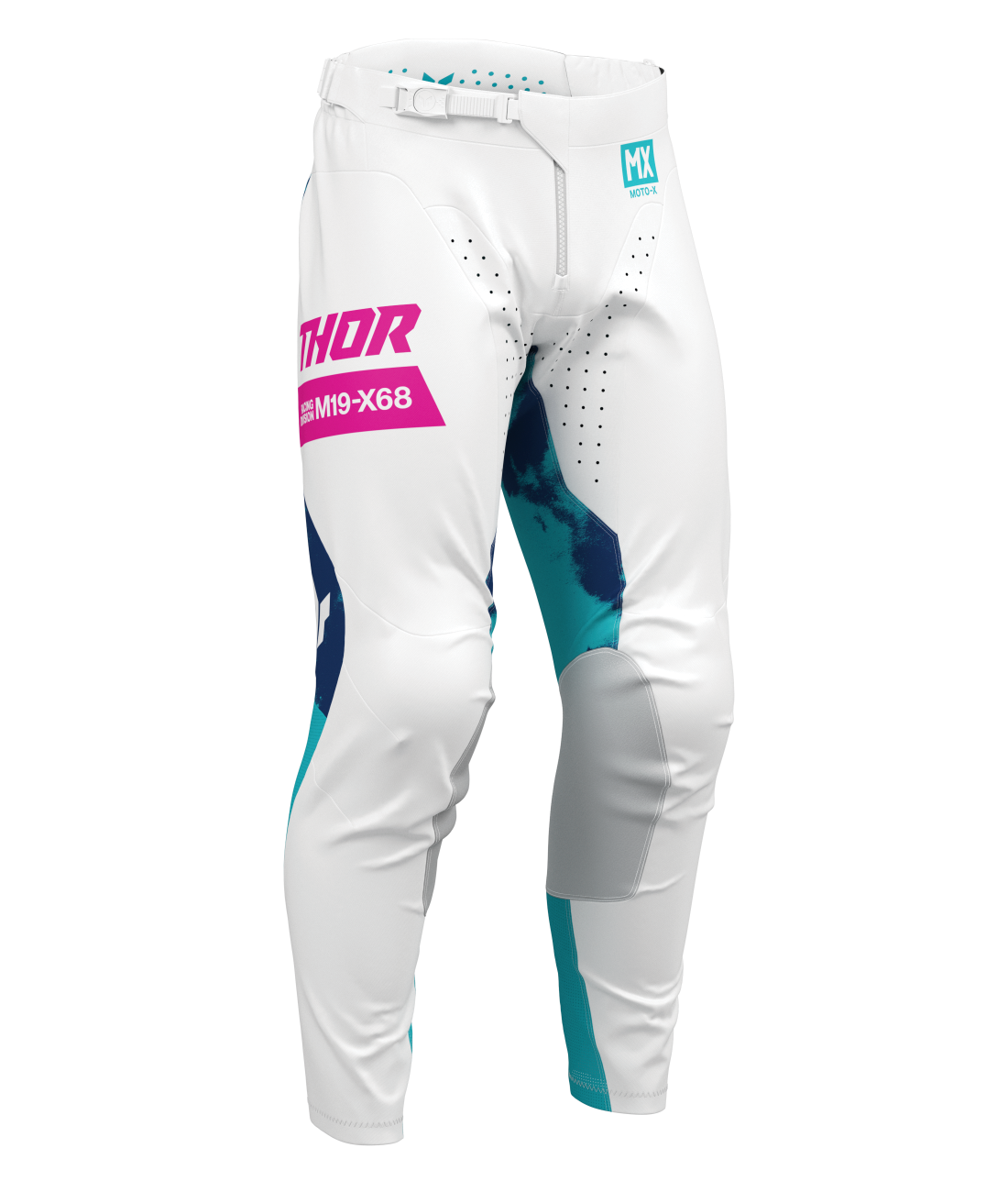 Thor 2026 Launchmode Bleach White/Aqua Pants