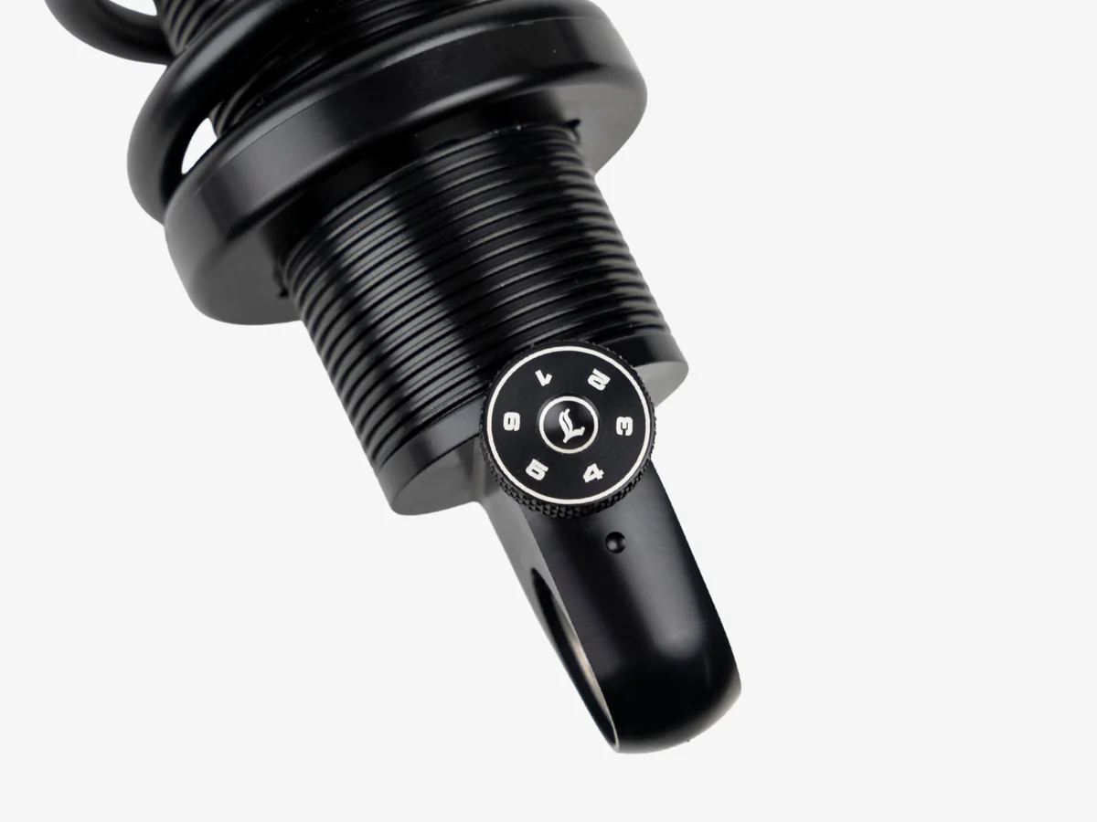 Legend LEG-1310-2312 REVO-A Series 13.6" Adjustable Rear Shock Absorbers Black for FLH Trike 17-Up