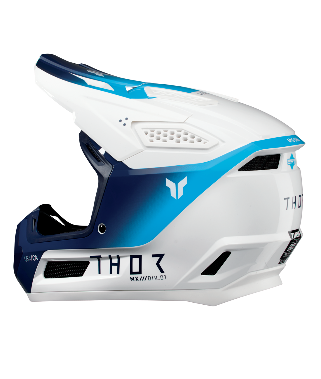 Thor 2025 Fleet Storm Gloss White/Navy Helmet
