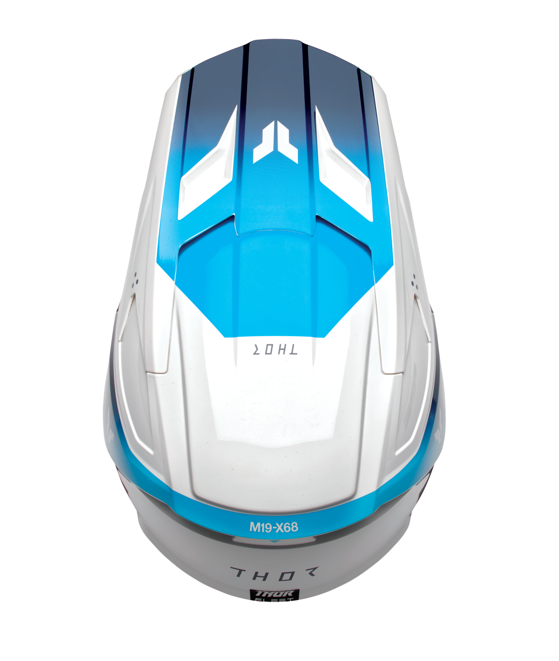 Thor 2026 Fleet Storm Gloss White/Navy Youth Helmet