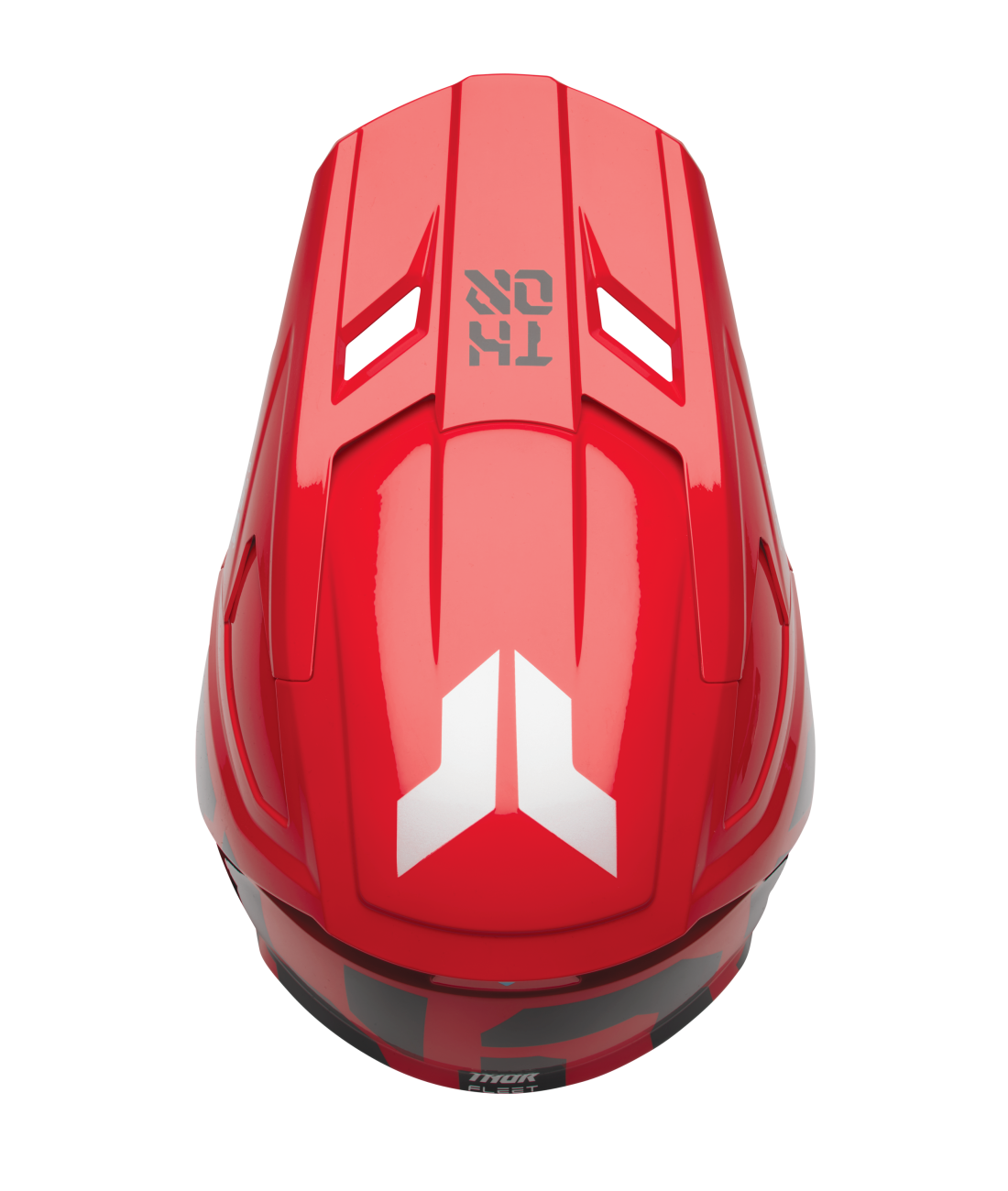 Thor 2026 Fleet Forge Gloss Red Youth Helmet