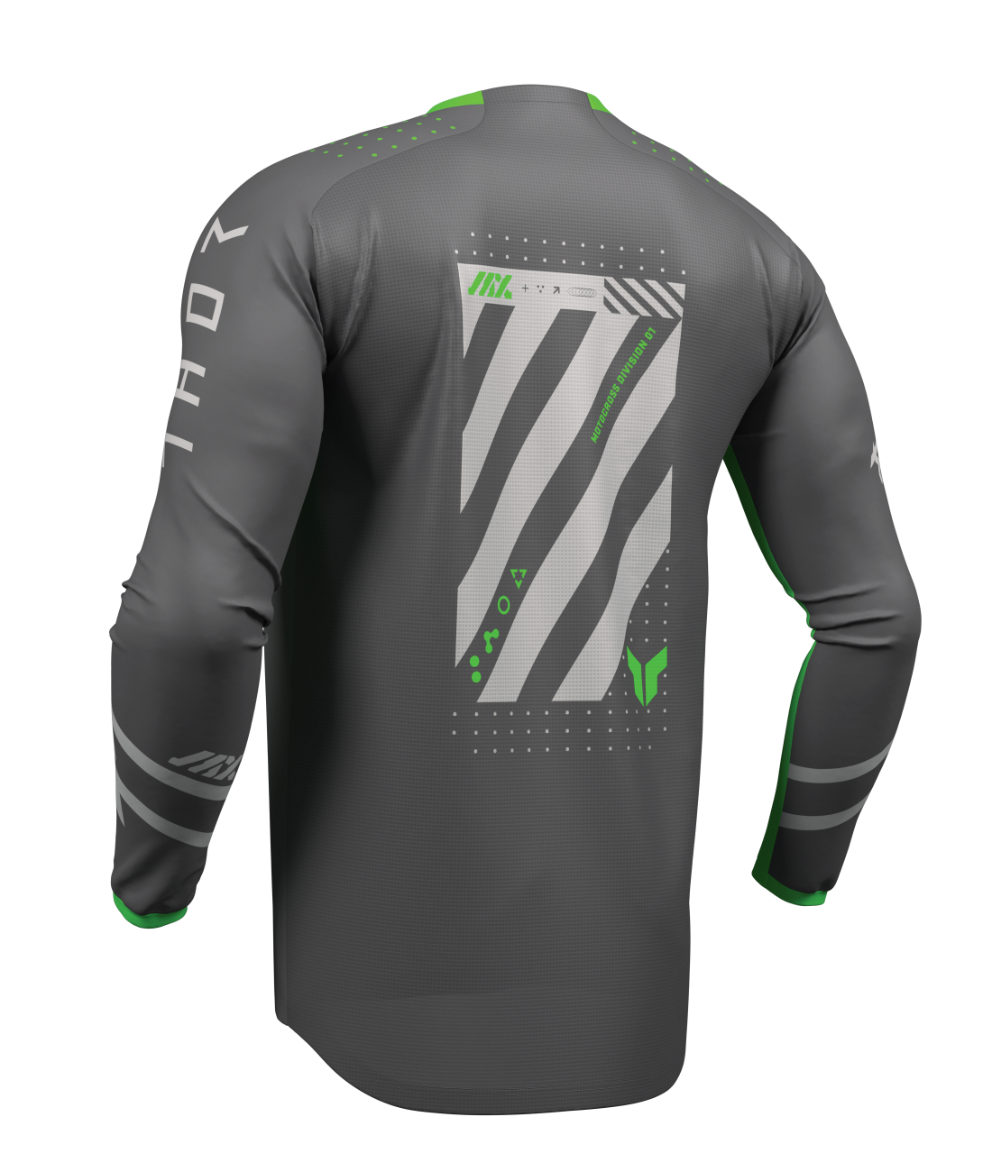 Thor 2026 Launchmode Futura Charcoal/Green Jersey