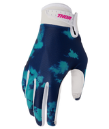 Thor 2026 Launchmode Bleach White/Aqua Youth Gloves