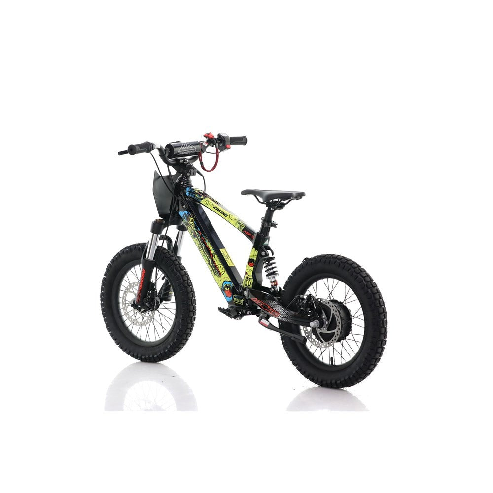 Azonic Flow 16 24V/5Ah/350W Electric Balance Bike Rancid Limited Edition Yellow/Multi