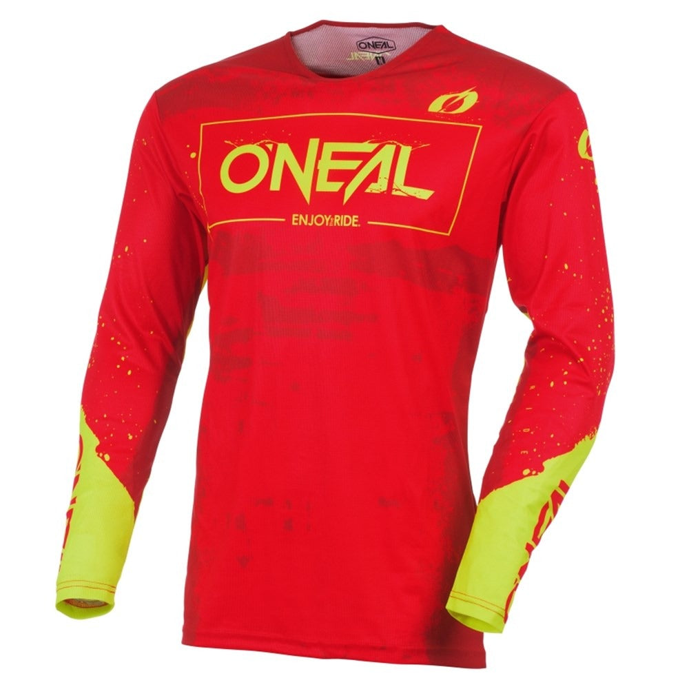 Oneal 2027 Mayhem Paint Red/Neon Yellow Youth Jersey