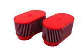 BMC FM2922 Universal Dual Oval Pod Air Filters w/61mm Inlets
