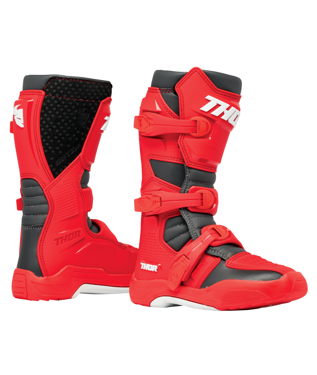 Thor 2026 Blitz XR Red/Charcoal Youth Boots