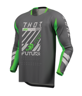 Thor 2026 Launchmode Futura Charcoal/Green Jersey