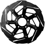 Kodlin KM-K7145D-B 11.5" Rear 7-Spoke Disc Rotor Black Band & Black Carrier for Harley-Davidson Big Twin 00-Up/Sportster 00-10