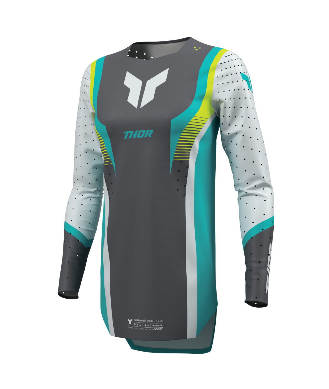 Thor 2026 Sportmode Velocity Grey/Aqua Womens Jersey
