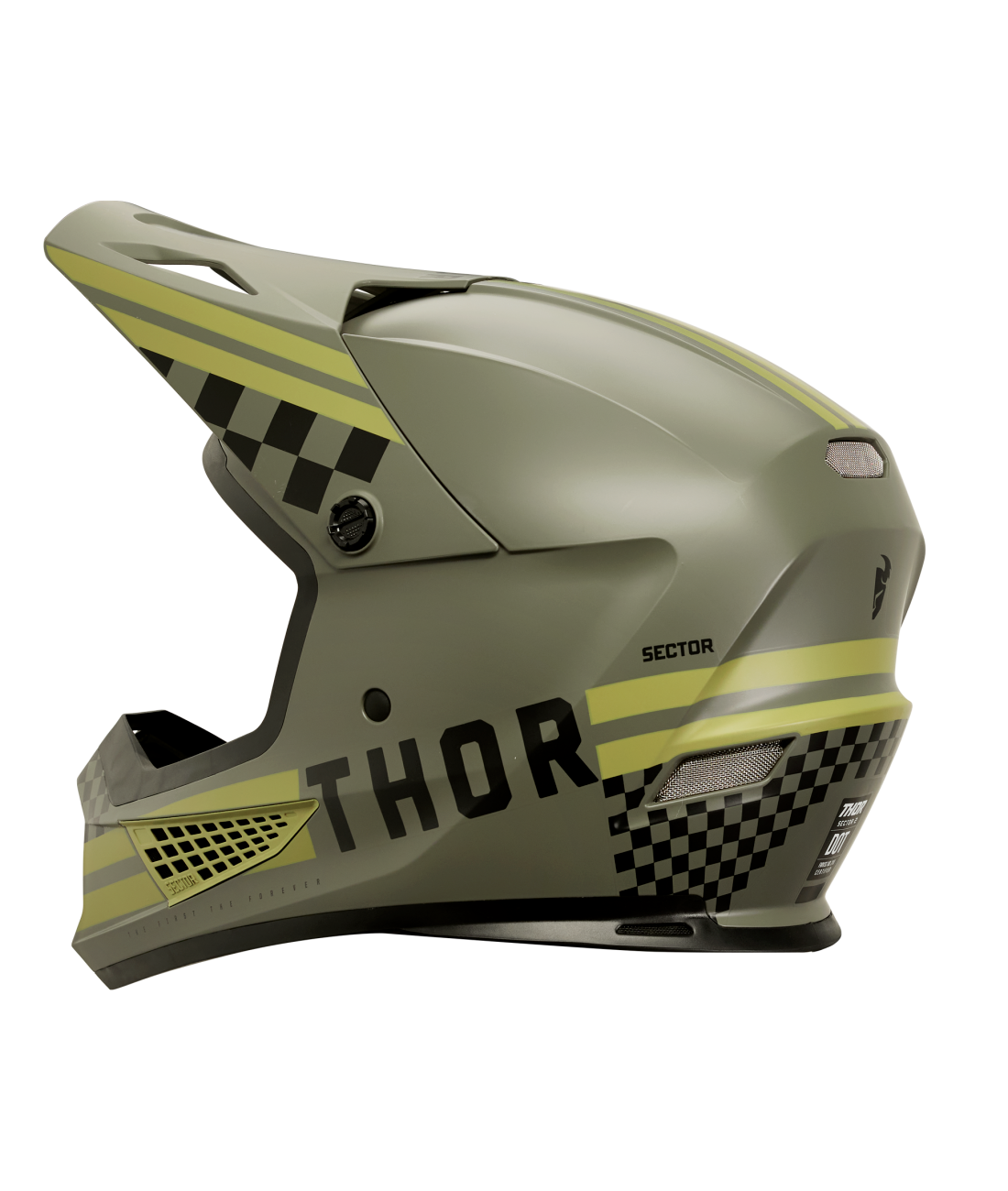 Thor 2025 Sector 2 Combat Matte Army/Black Helmet
