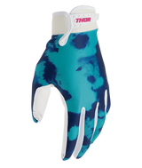 Thor 2026 Launchmode Bleach White/Aqua Youth Gloves