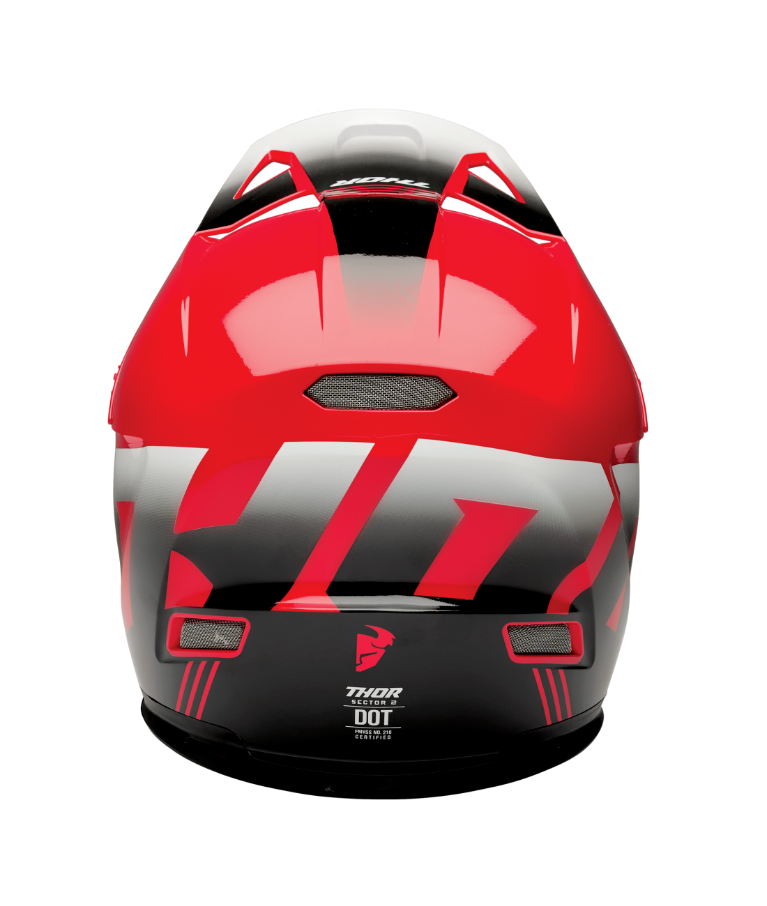 Thor 2025 Sector 2 Carve Gloss Red/White Helmet